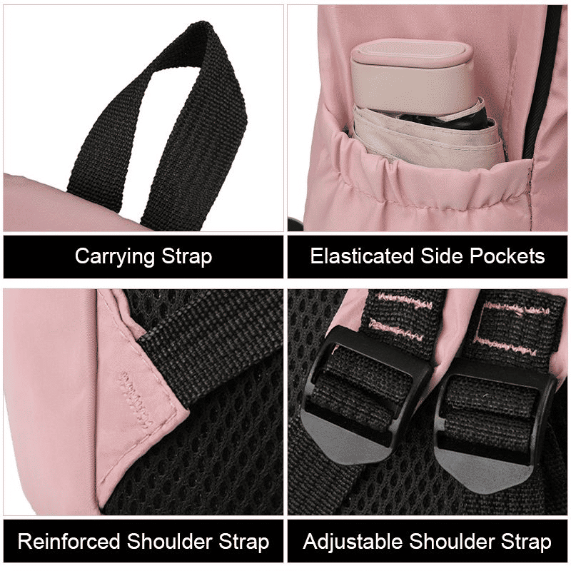 Stylish Women's Laptop Backpack & Small Bag Set - Large Capacity Schoolbag