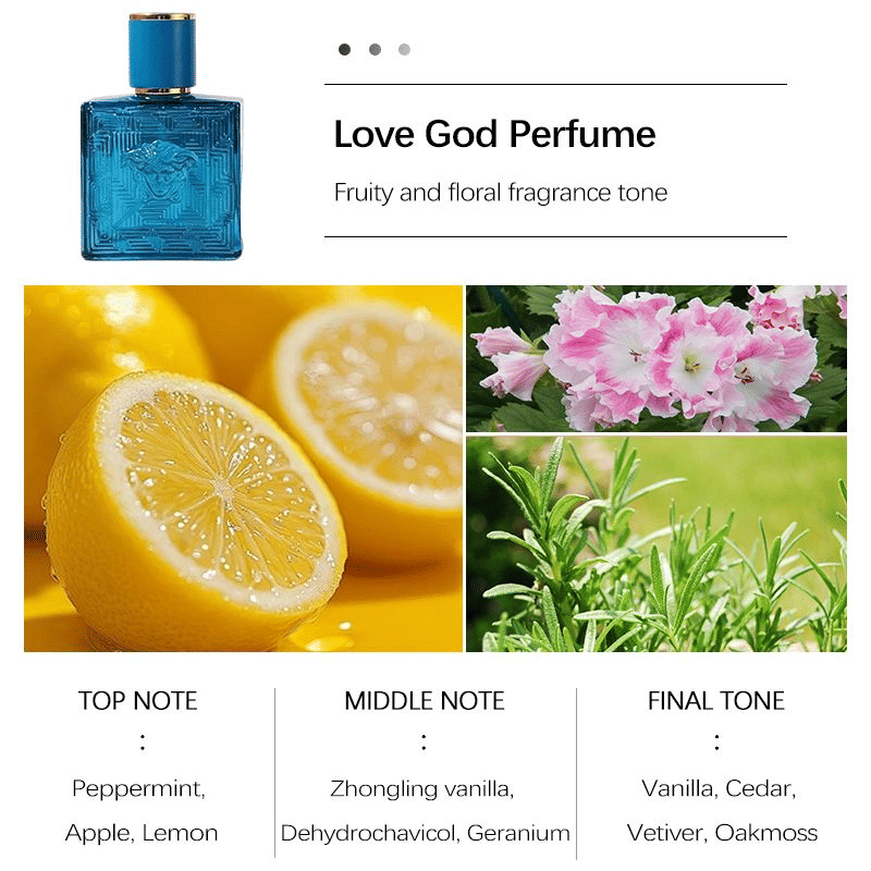 Generic 3-in-1 Men's Perfume Set Long-Lasting Fragrances 30ml x 3
