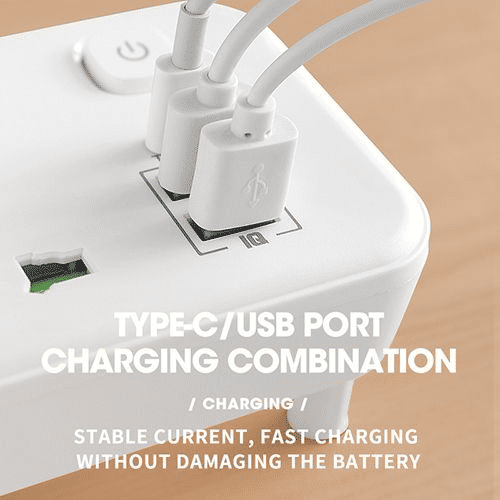 Generic UK Plug AC Outlet Power Strip with USB Charger