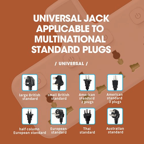 Generic UK Plug AC Outlet Power Strip with USB Charger