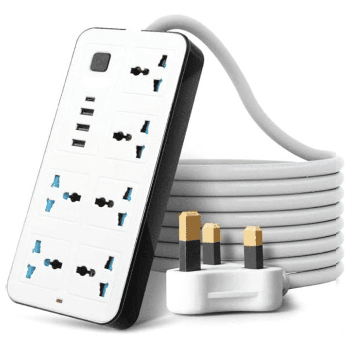 Generic 7-Port USB Power Strip 10A Fast Charging Extension Socket
