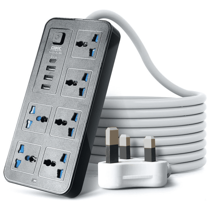 Generic 7-Port USB Power Strip 10A Fast Charging Extension Socket