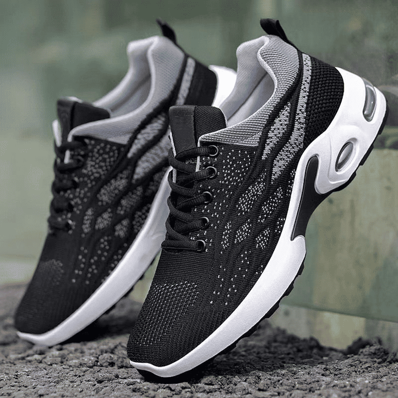 Men's Lightweight Athletic Casual Sneakers - Comfortable Sport Rubber Shoes