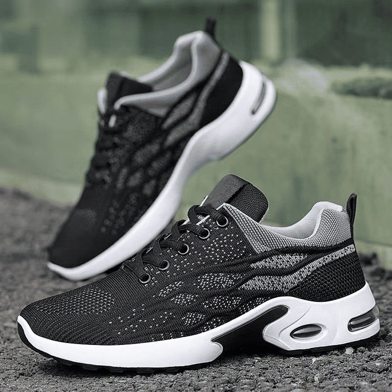 Men's Lightweight Athletic Casual Sneakers - Comfortable Sport Rubber Shoes