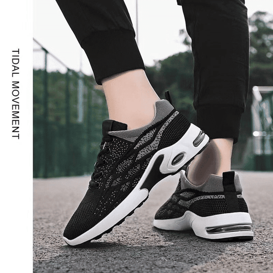 Men's Lightweight Athletic Casual Sneakers - Comfortable Sport Rubber Shoes