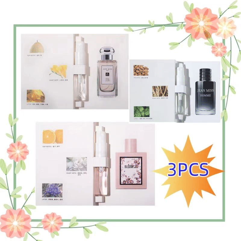 Generic Ladies Card Perfume 2ml Test Tube Sample Set 3pcs