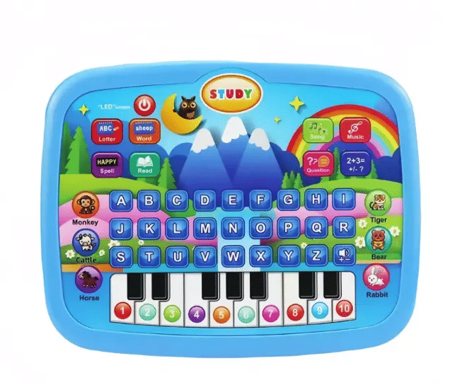 Electronic Learning Tablet for Kids Cognitive Skills Educational Toy Blue