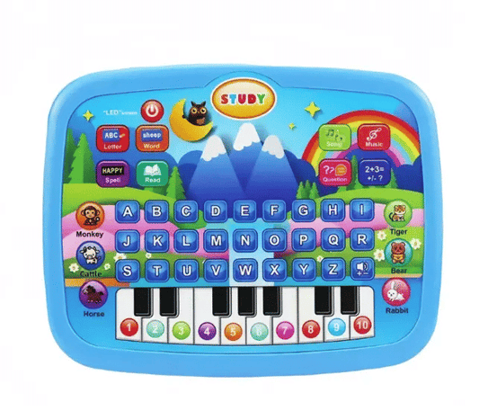 Electronic Learning Tablet for Kids Cognitive Skills Educational Toy Blue