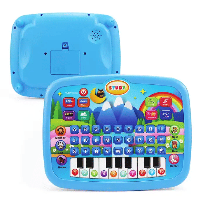 Electronic Learning Tablet for Kids Cognitive Skills Educational Toy Blue