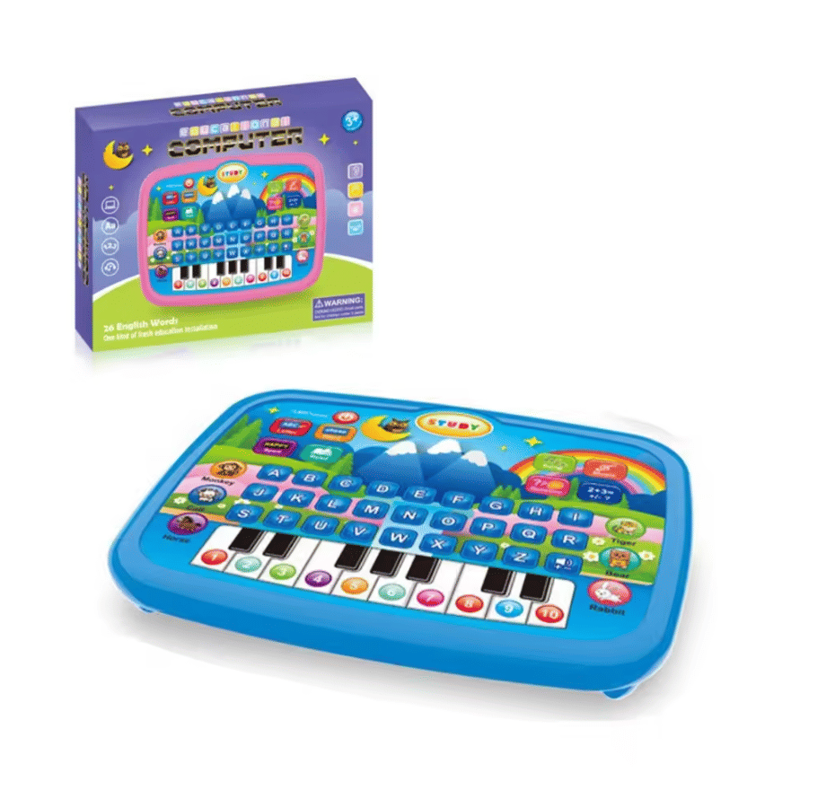 Electronic Learning Tablet for Kids Cognitive Skills Educational Toy Blue