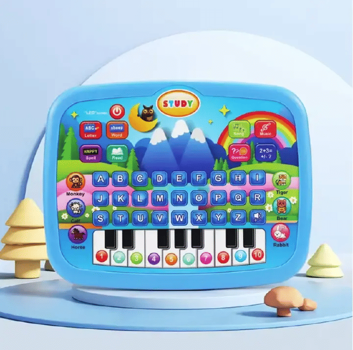 Electronic Learning Tablet for Kids Cognitive Skills Educational Toy Blue