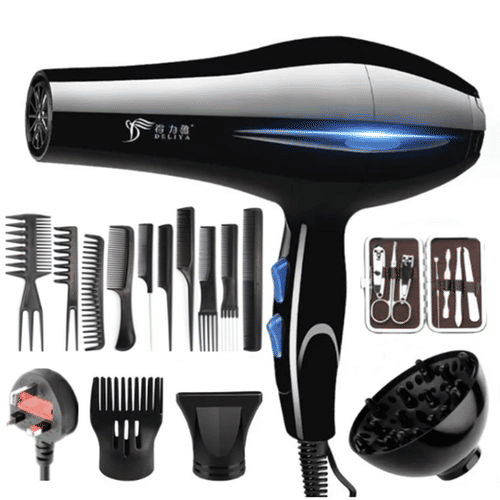 2200W Professional Hair Dryer: Adjustable Heat, Cooling, Styling Tool + 7 Gifts