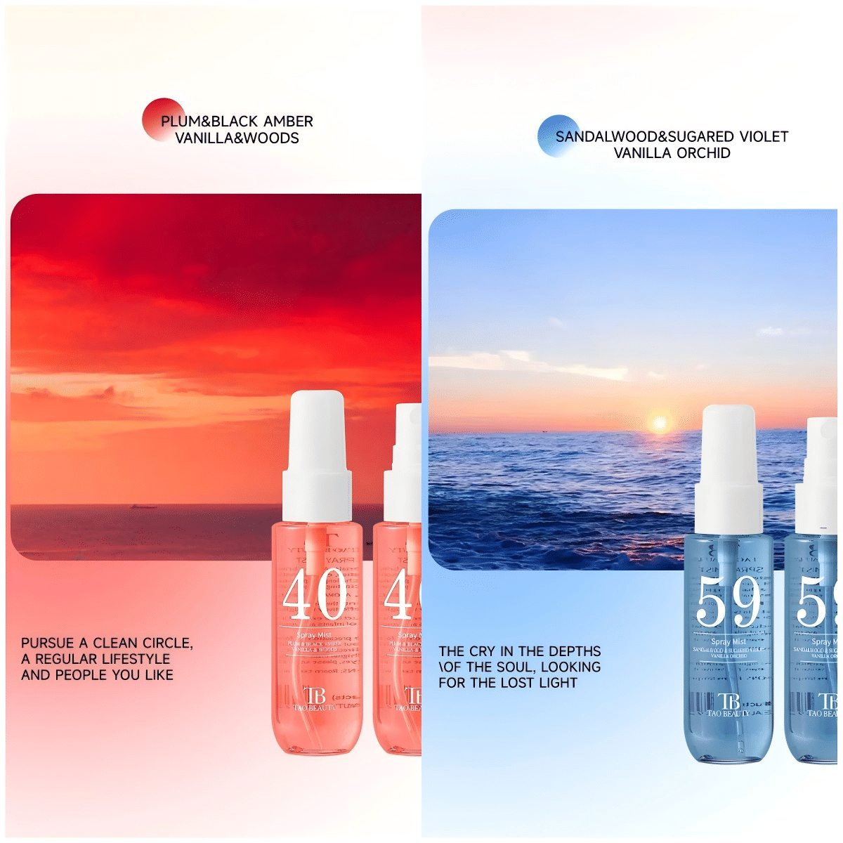 4Pcs Brazilian Inspired Fragrance Collection Long Lasting Perfume Oil Set
