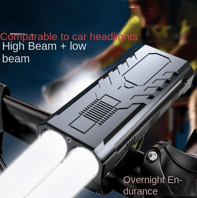 USB Rechargeable LED Bicycle Light Set - Mountain Cycle Front Headlight & Tail Lamp