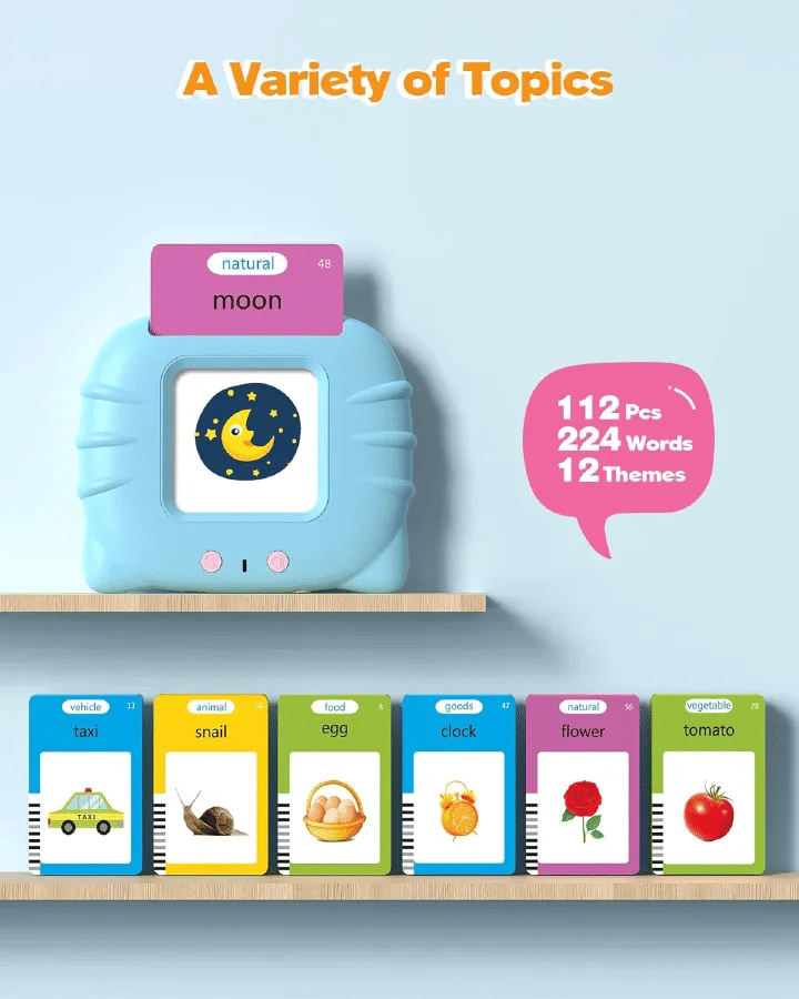 Generic Talking Flash Cards 224 Sight Words Toddler Speech Therapy Toy