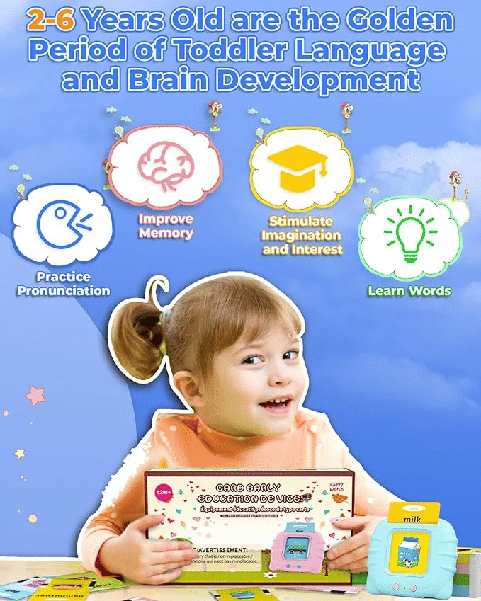 Generic Talking Flash Cards 224 Sight Words Toddler Speech Therapy Toy