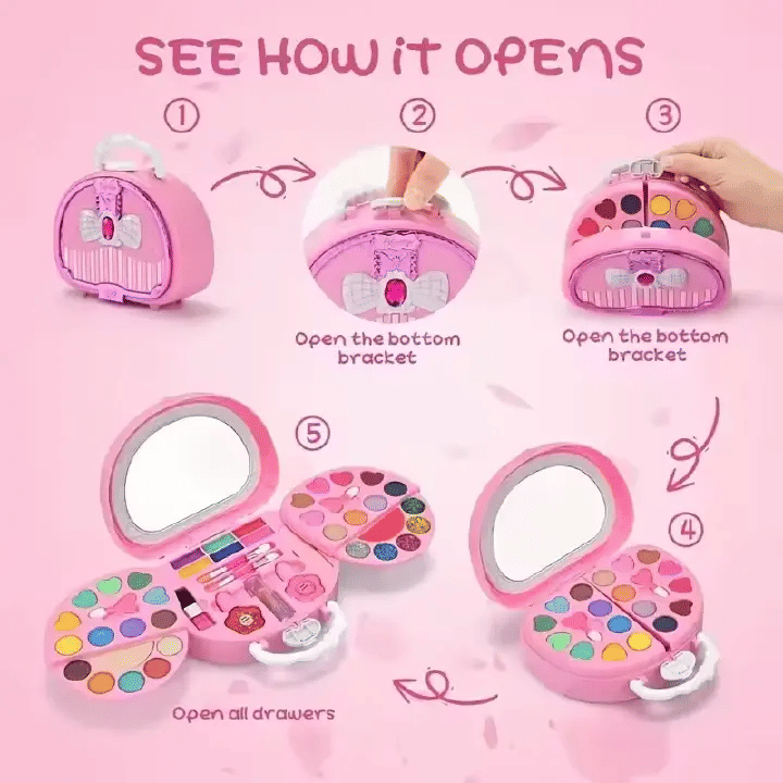 Generic Colorful Girls' Pretend Makeup Toy Set Kids Beauty Kit