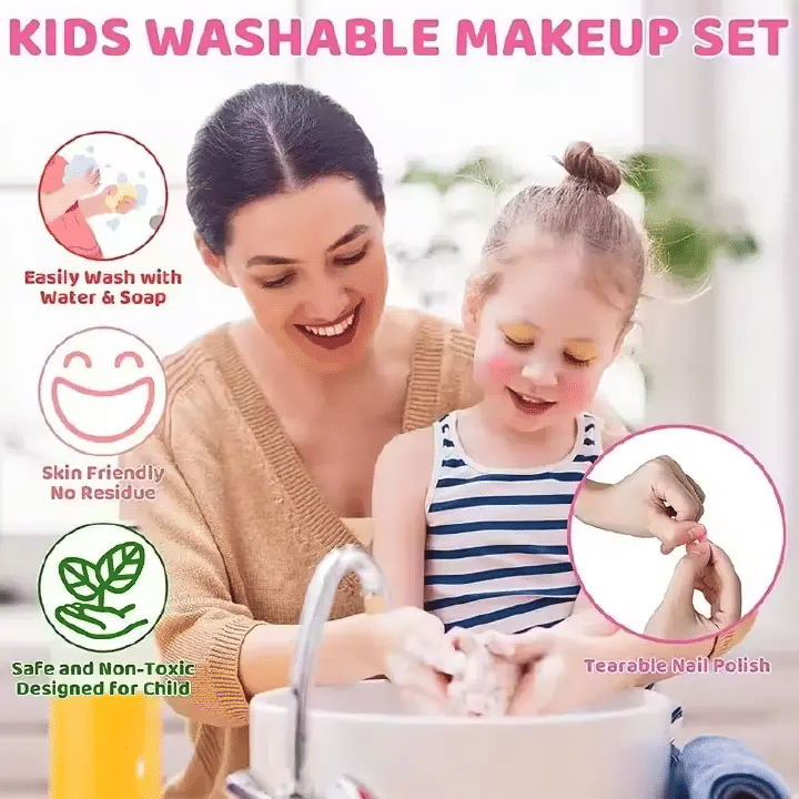 Generic Colorful Girls' Pretend Makeup Toy Set Kids Beauty Kit