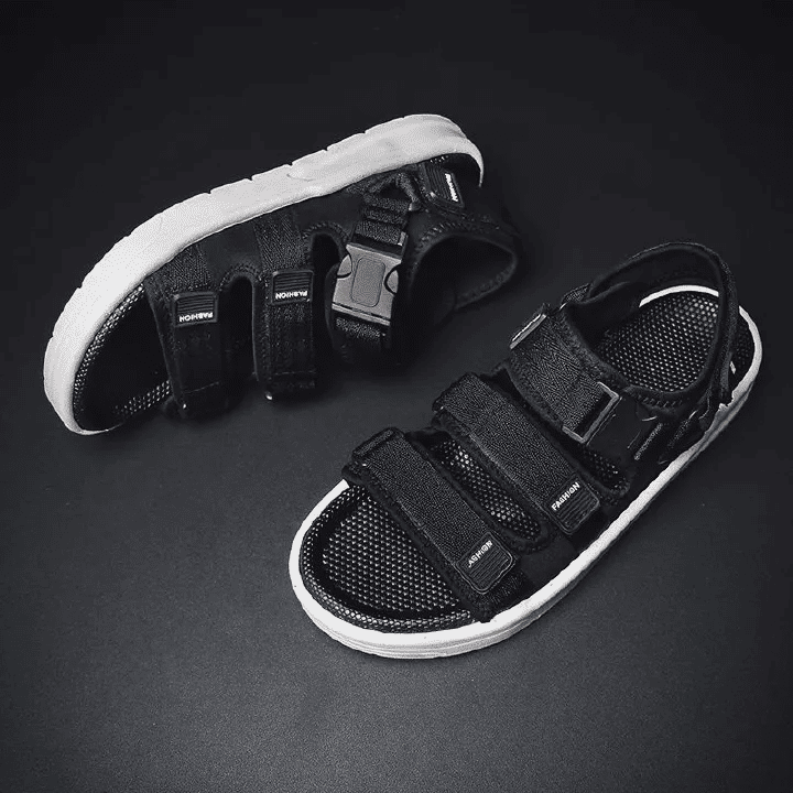 SXCHEN Men's Korean Style Trendy Beach Sport Sandals Non-Slip Open-Toe Casual