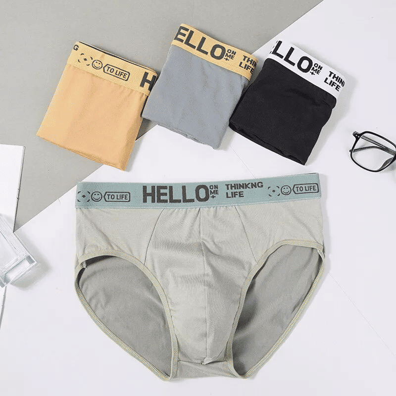 SXCHEN Men's Breathable Triangle Briefs 4-Pack - Comfortable, Fashionable, Large Sizes