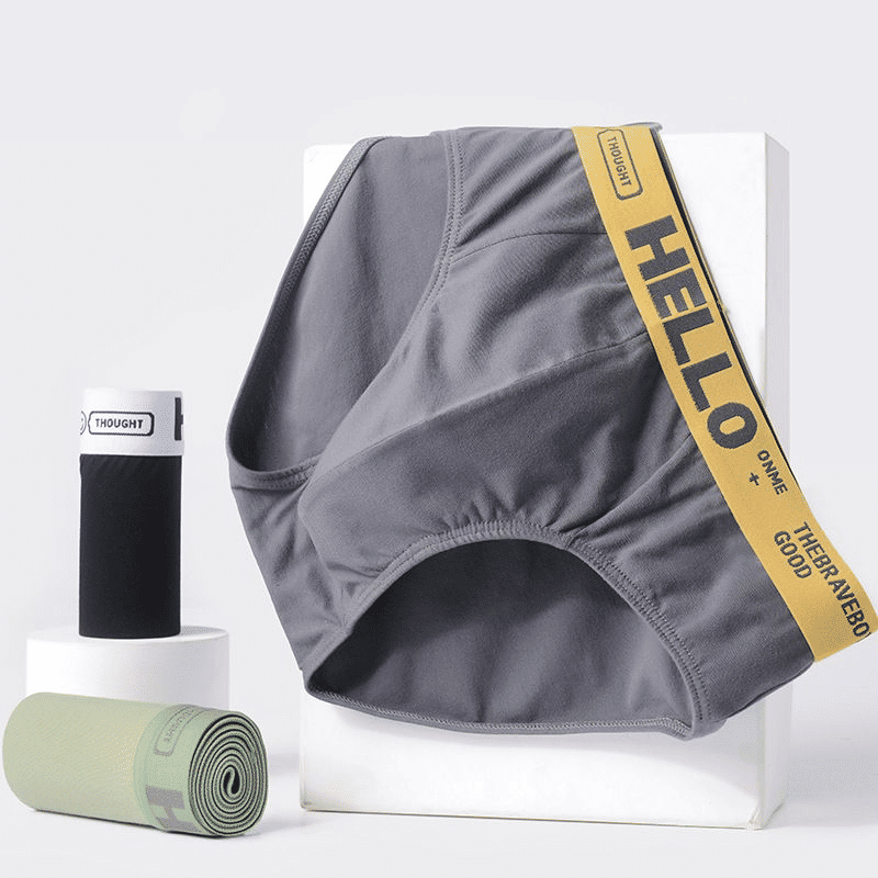 SXCHEN Men's Breathable Triangle Briefs 4-Pack - Comfortable, Fashionable, Large Sizes