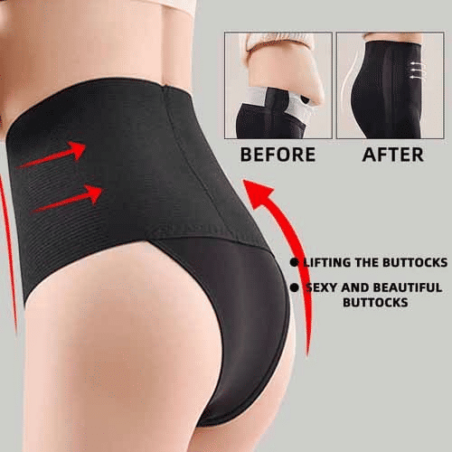 High-Waist Postpartum Abdomen Hip Lift Brief: Breathable Slimming Underwear