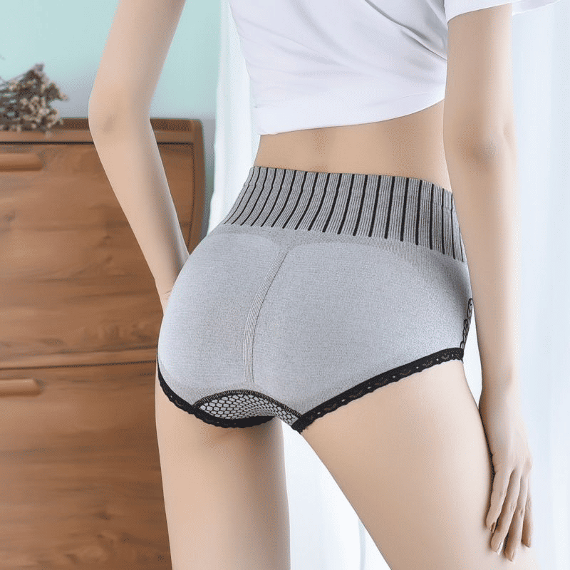 4-Pack Women's Seamless High-Waist Briefs Body Shaper Panties Plus Size