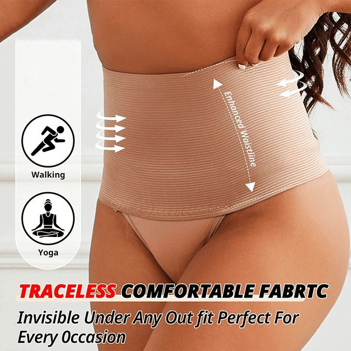 High-Waist Postpartum Abdomen Hip Lift Brief: Breathable Slimming Underwear