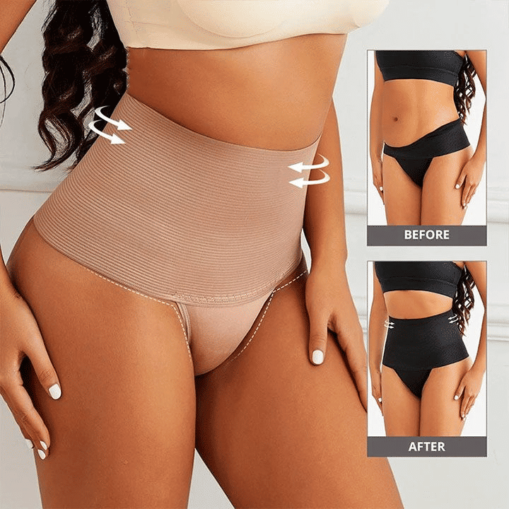 High-Waist Postpartum Abdomen Hip Lift Brief: Breathable Slimming Underwear