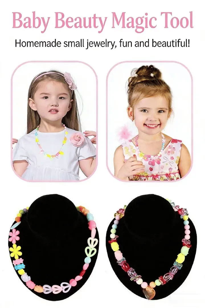 450 Pcs Animal and Flower Jewelry Making Bead Kit