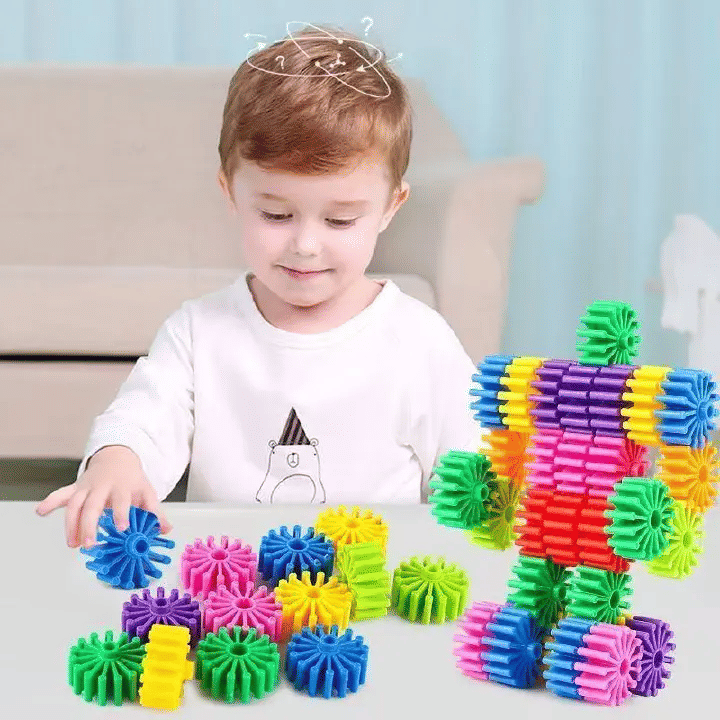 3D Puzzle Building Blocks Educational STEM Stacking Toy for Kids