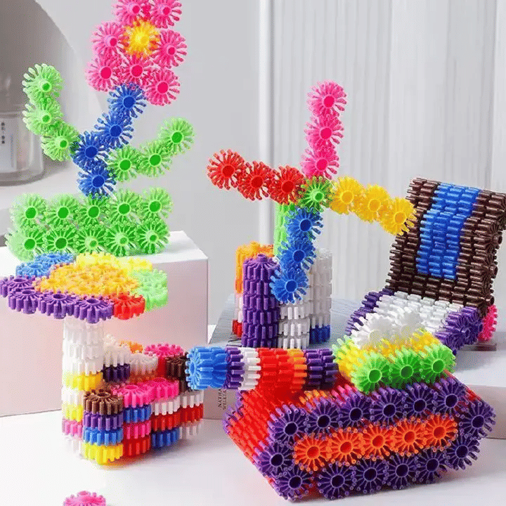 3D Puzzle Building Blocks Educational STEM Stacking Toy for Kids