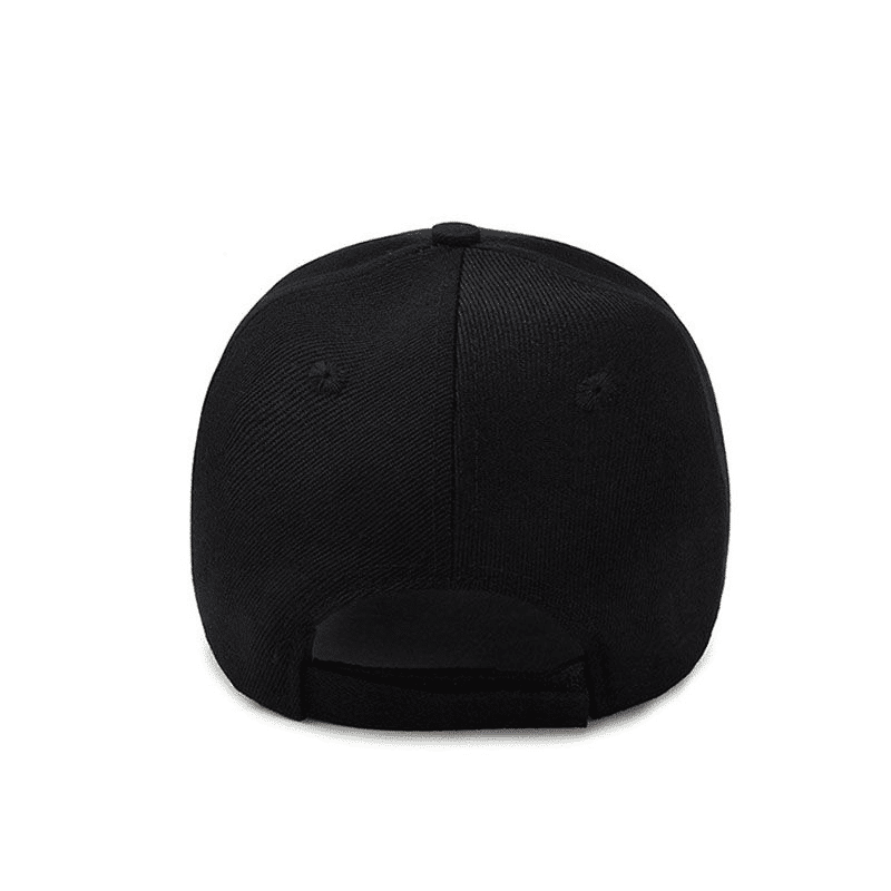 2-Pack Adjustable Baseball Caps Black and Wine Red UV Protection