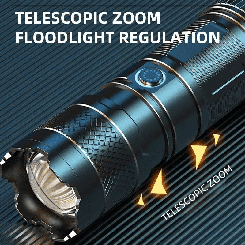 Generic Multifunction LED Flashlight Rechargeable Telescopic Zoom Waterproof Torch