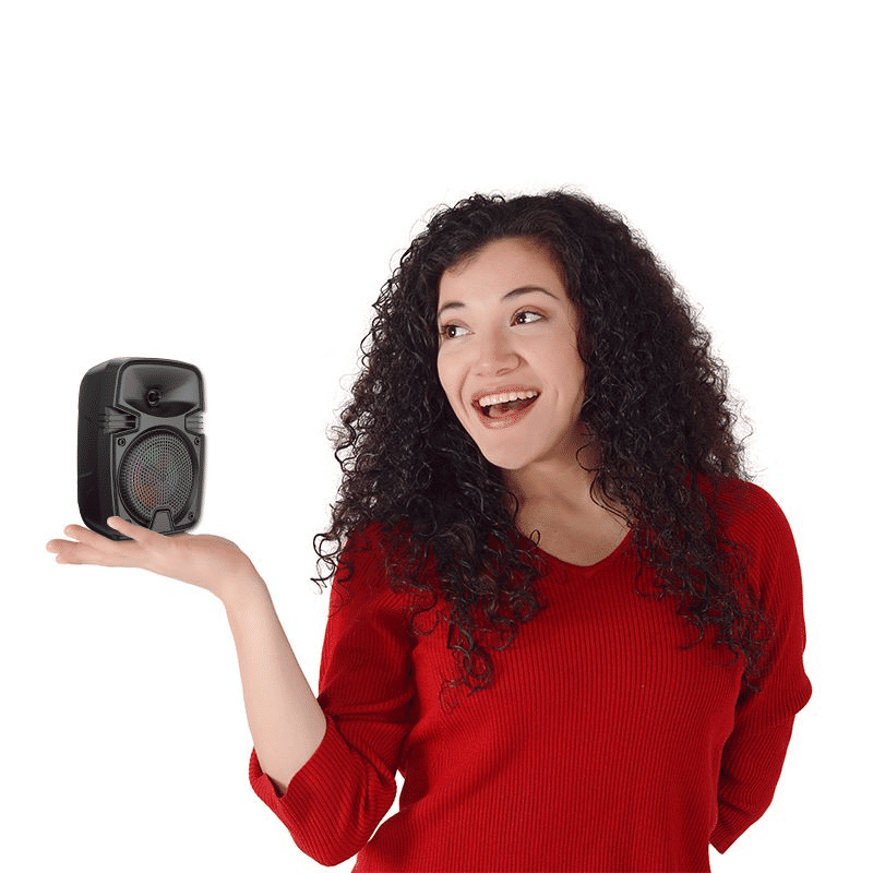 High-Power Portable Bluetooth Subwoofer Speaker with Trumpet Bass and RGB Lights