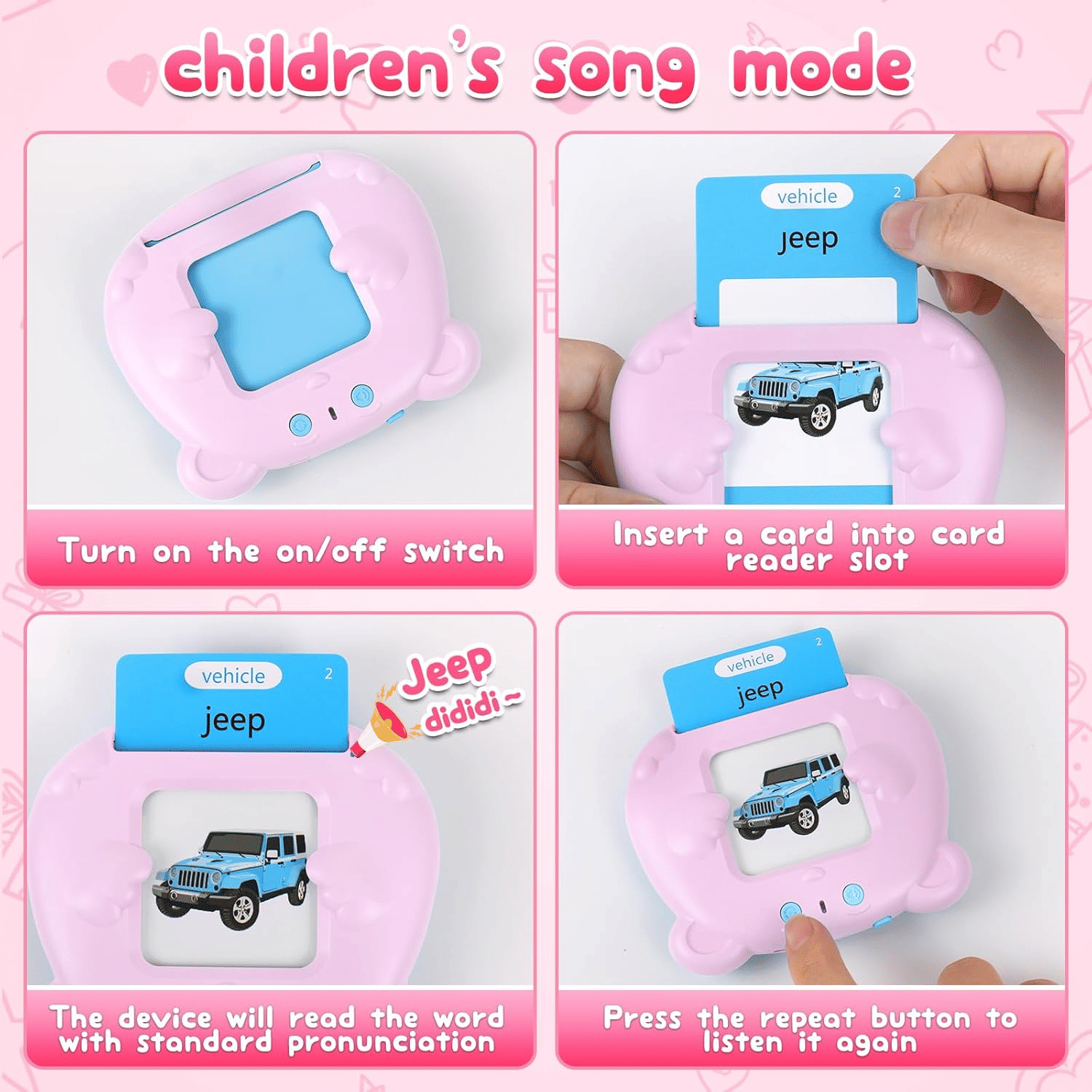 224 Sight Words Talking Flash Cards for Toddlers Educational Toy