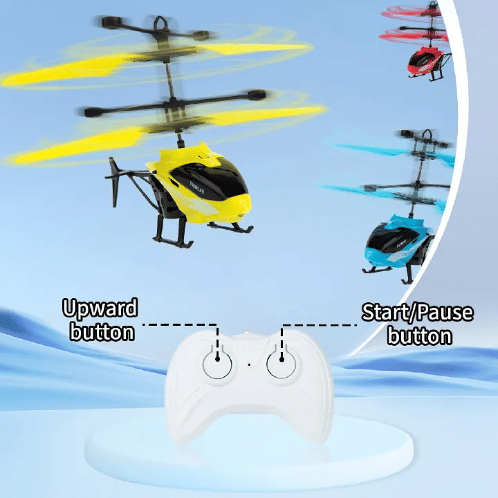 Gesture Sensing RC Helicopter for Kids Indoor Flying Toy
