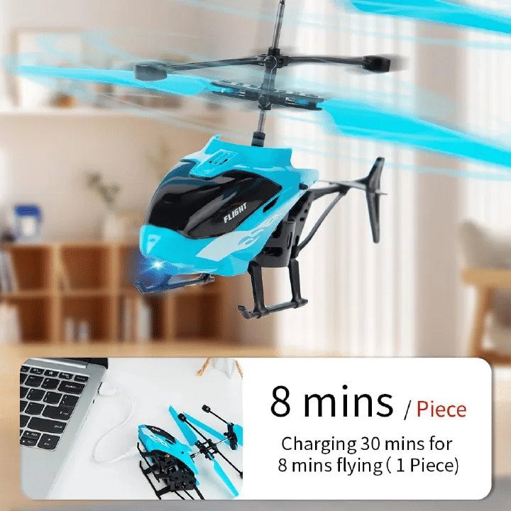 Gesture Sensing RC Helicopter for Kids Indoor Flying Toy