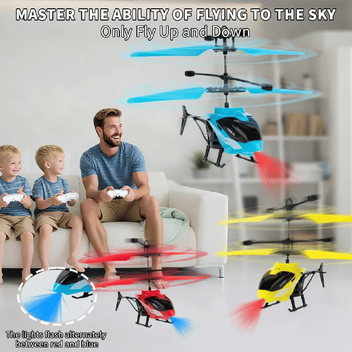 Gesture Sensing RC Helicopter for Kids Indoor Flying Toy