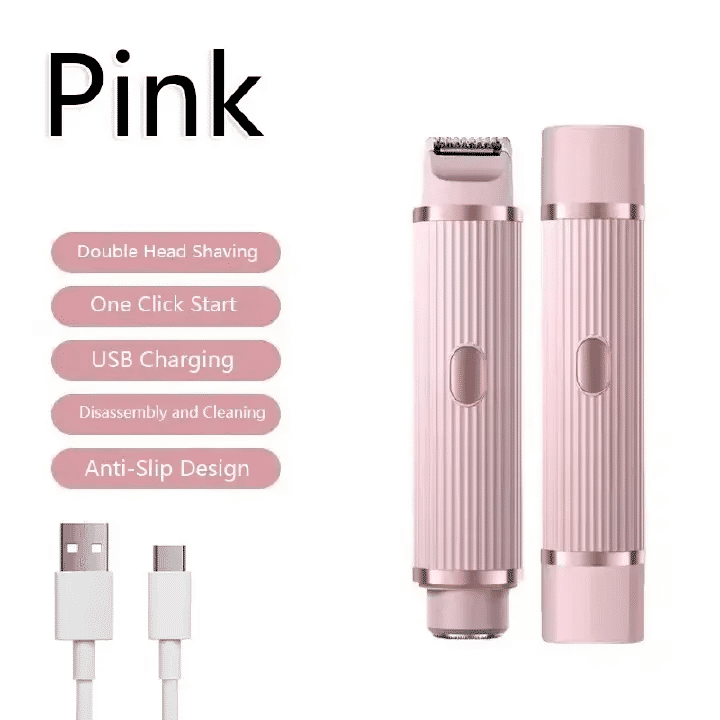 2-in-1 Women's Electric Shaver for Face, Bikini and Body