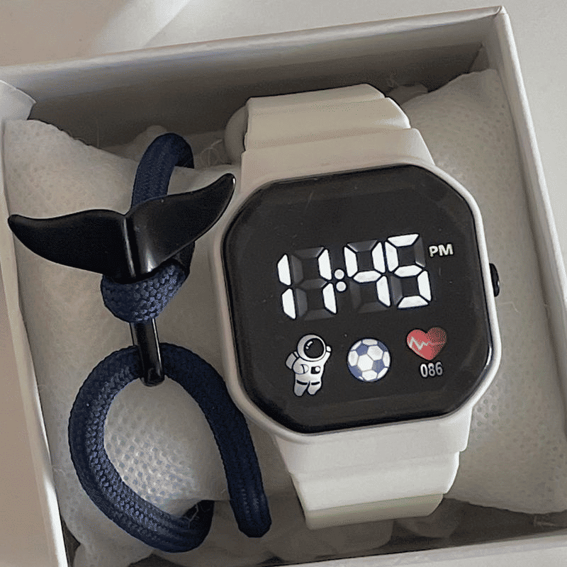 Trendy LED Digital Sports Watch for Kids, Couples, Students, Men, Women