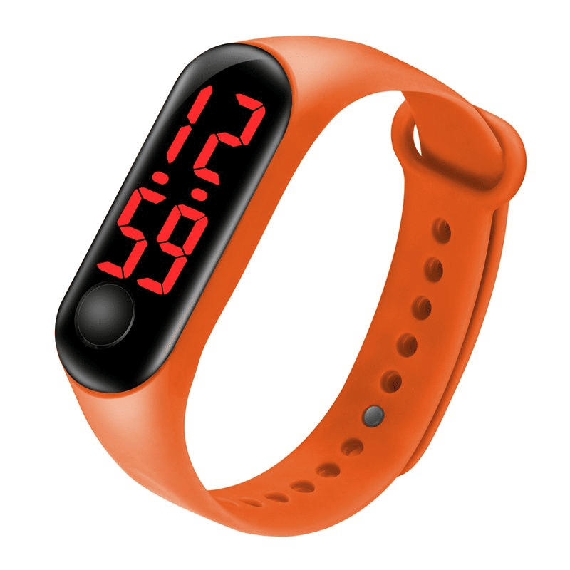 Trendy LED Digital Sports Watch for Kids, Couples, Students, Men, Women