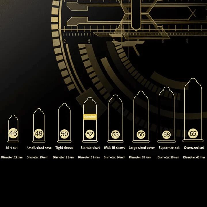 Beilele 58mm Extra-Large Ultra-Thin Male Condoms - 10 Count Pack