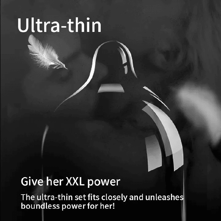 Beilele 58mm Extra-Large Ultra-Thin Male Condoms - 10 Count Pack