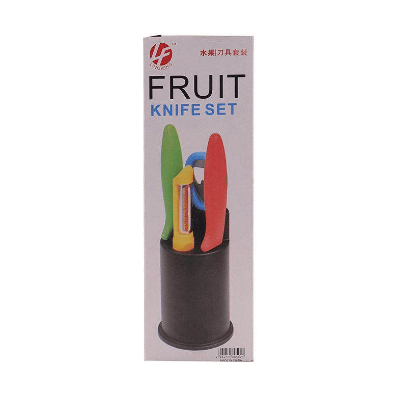 RASHNIK RN-002 5-Piece Essential Kitchen Knife Set, Peeler, Bottle Opener