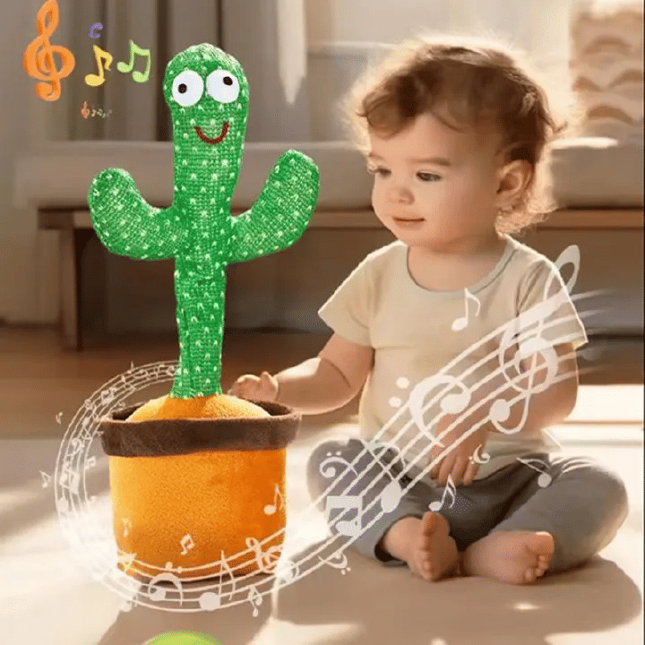 Dancing Cactus Talking Musical Plush Toy 32cm Green
