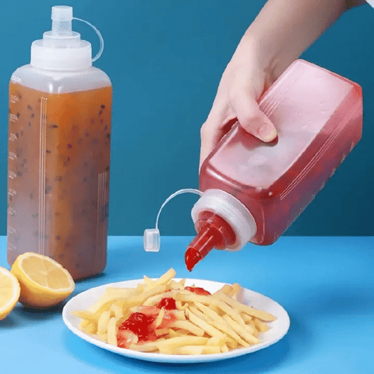 Food Grade Leakproof Squeeze Sauce Condiment Dispenser Bottle