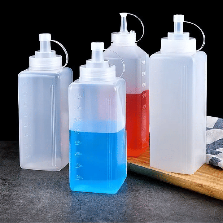 Food Grade Leakproof Squeeze Sauce Condiment Dispenser Bottle
