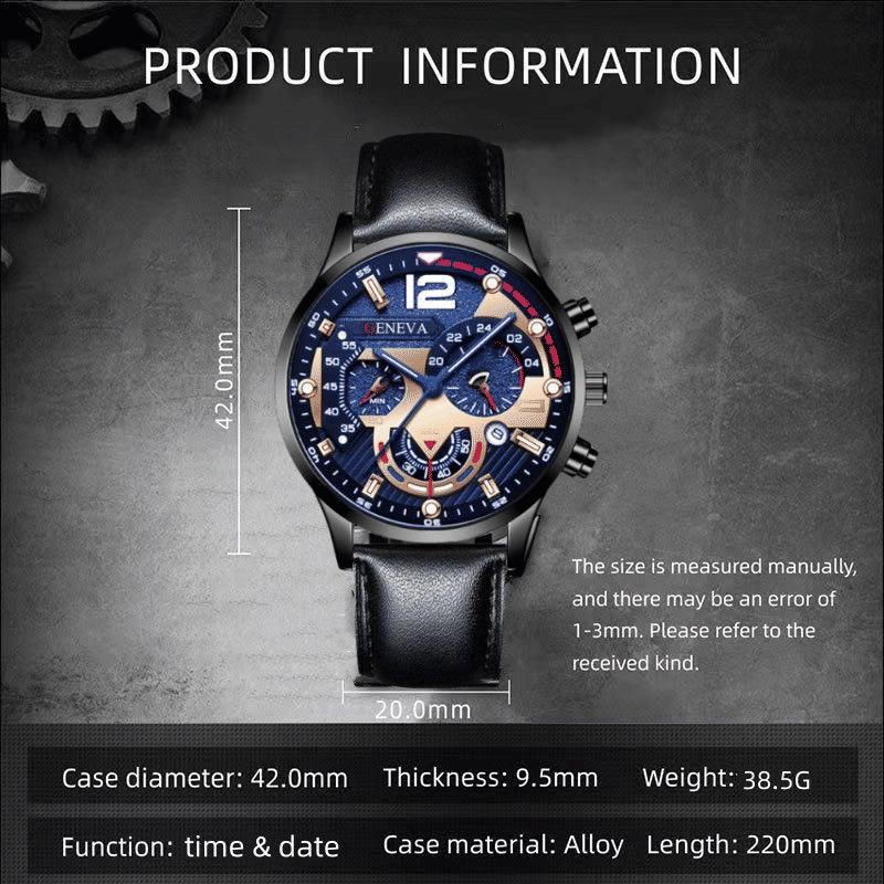 Fashion Retro Quartz Leather Watch for Men and Women