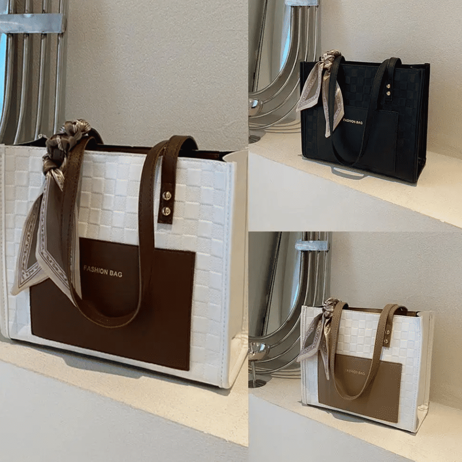 Women's Fashionable Large Capacity Shoulder Messenger Tote Bag - Casual Everyday Handbag